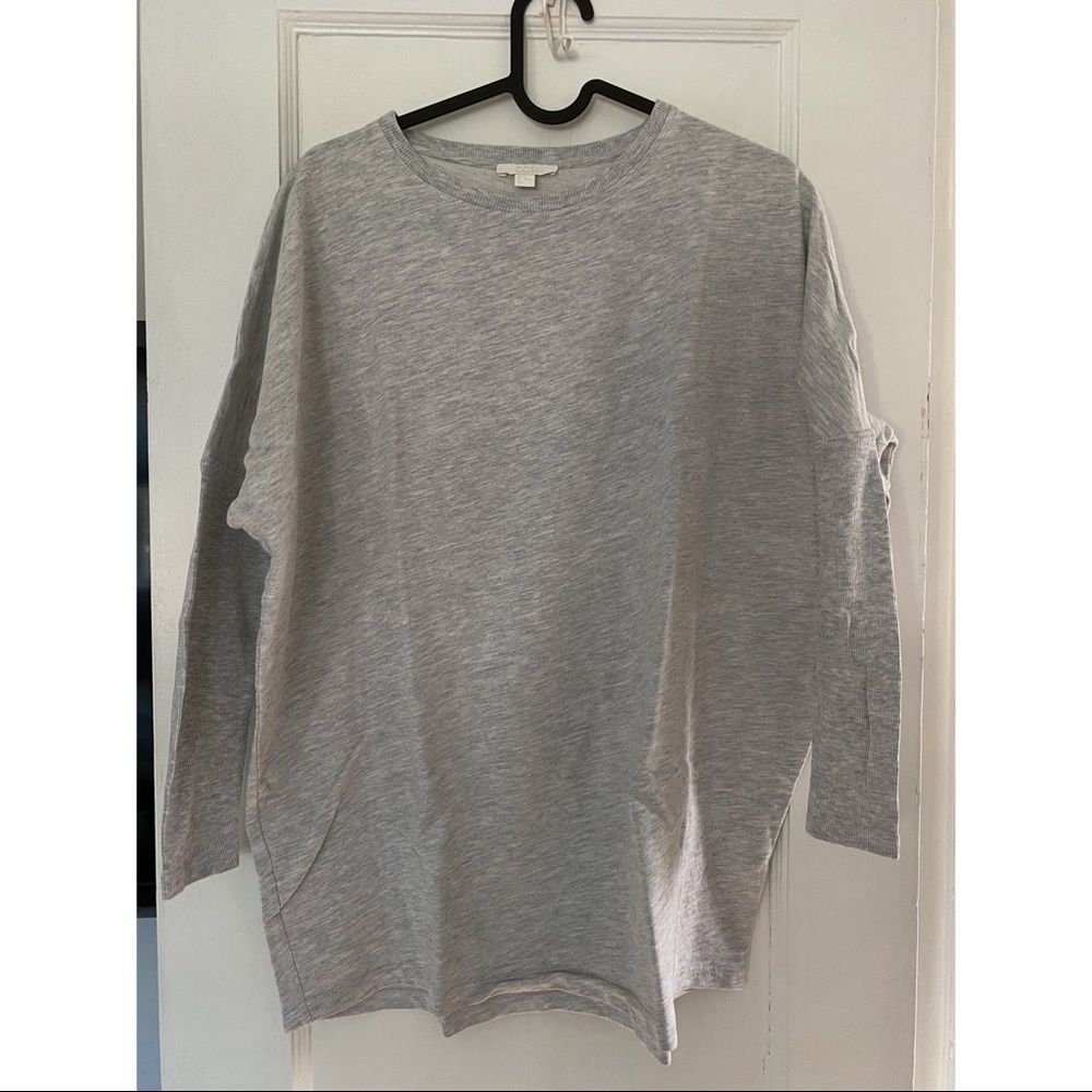 COS Light Gray Crew Neck Sweater